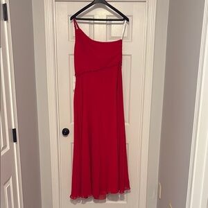 JJs House Red One Shoulder Dress